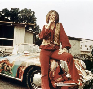 Janis Joplin With Her Porshe